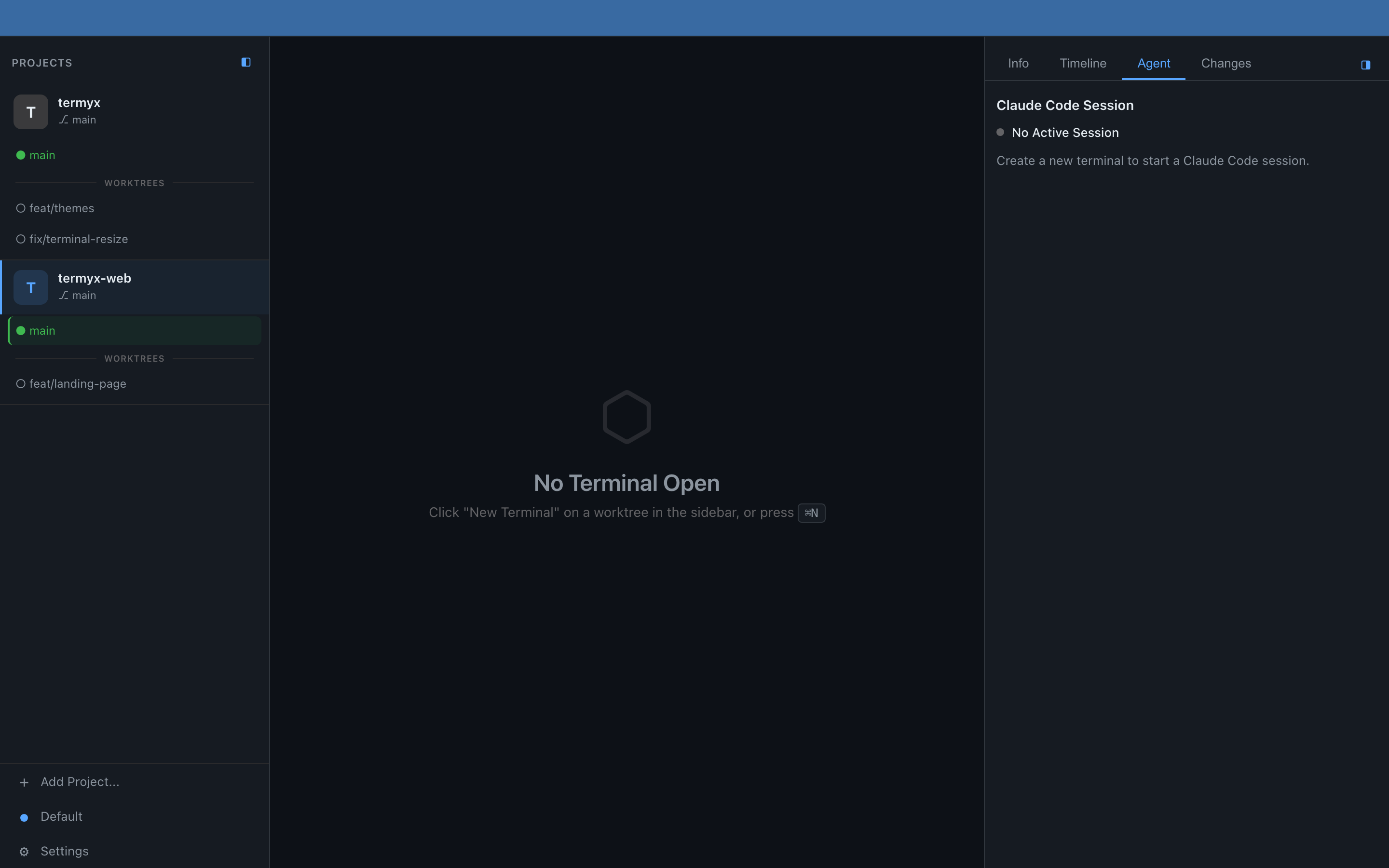 Agent status panel tracking Claude Code sessions